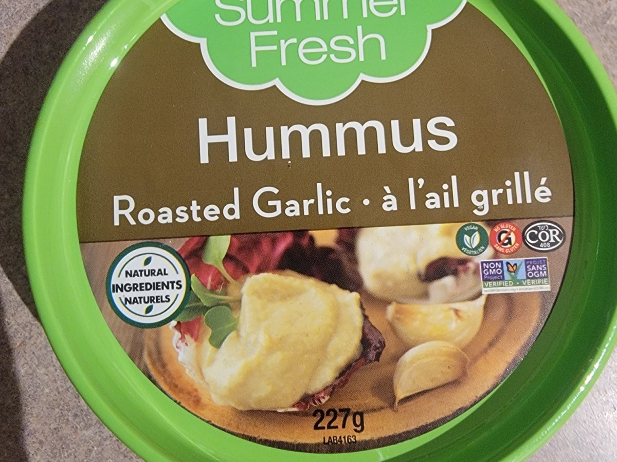 Summer Fresh Roasted Garlic Hummus